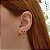 Brinco Ear Cuff Ouro 18k Pedras Naturais - Imagem 2