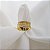 Anel Três Aros Ouro 18k Diamante - Imagem 5