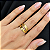 Anel Três Aros Ouro 18k Diamante - Imagem 2