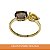 Anel Ouro 18k Pedras Naturais - Imagem 1