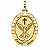 Pingente Espírito Santo Ouro 18k Zircônia - Imagem 1