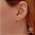 Brinco Argola Piastrine Ouro 18k - Imagem 1