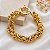 Pulseira Elo Bizantina Ouro 18k - Imagem 2