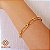 Pulseira Cadeado Elos Ouro 18k - Imagem 1
