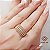 Anel Aparador Ouro 18k Brilhante Moissanite 90 pts - Imagem 1