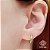 Brinco Meia Argola Ouro 18k Tsavorita - Imagem 1