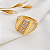 Anel Vazado Ouro 18k Moissanite - Imagem 2