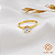 Anel Solitário Ouro 18k Moissanite 5mm - Imagem 2
