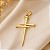 Pingente Cruz Pregos Ouro 18k - Imagem 3