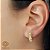 Brinco  Argola Filigrana Ouro 18k - Imagem 1
