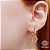 Kit Brinco Argola Ouro 18k + Pingente Berloque Ouro 18k - Imagem 1