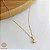 Kit Cordão Ouro 18k + Pingente Ponto de Luz Ouro 18k Brilhante Moissanite 30 Pts - Imagem 1
