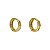 Brinco Argola Ouro 18k Zircônia - Imagem 6