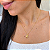 Kit Cordão Ouro 18k + Pingente Gota Ouro 18k Diamante - Imagem 2