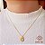 Kit Cordão Ouro 18k + Pingente Gota  Ouro 18k Diamante - Imagem 1