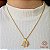 Kit Cordão Ouro 18k + Pingente Pantera  Ouro 18k Zircônias - Imagem 1