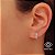 Brinco Argola Ouro Branco 18k - Imagem 1
