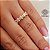 Anel Navete Ouro 18k - Diamante Laboratório 66pts - Imagem 1