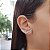 Brinco Ear Cuff Galhos Zircônias Prata 925 - Imagem 2
