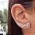 Brinco Ear Cuff Galhos Zircônias Prata 925 - Imagem 1