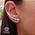 Brinco Ear Cuff Prata 925 Zircônias - Imagem 1