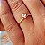 Anel Solitário Ouro 18k Brilhante Moissanite 15 Pts - Imagem 1
