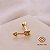 Piercing Tragus Flecha Ouro 18k Zircônias - Imagem 1
