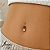 Piercing Umbigo Ouro 18k Zircônia - Imagem 1