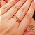 Anel Infinito Modelo Triplo Ouro 18k - Imagem 1