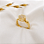 Anel Chuveiro Sextavado em Ouro 18k e Moissanite - Imagem 2