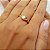 Anel Solitário Ouro 18k Brilhante Moissanite 50Pts - Imagem 3