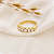 Meia Aliança Ouro 18k em Moissanite - Imagem 5