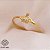 Anel Infantil Coroa Ouro 18k Diamante - Imagem 1