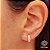 Brinco Argola Ouro 18k Zircônia - Imagem 1