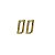Brinco Argola Quadrado Ouro 18k Zircônia - Imagem 1