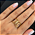 Anel Elos Ouro 18k Zircônias - Imagem 2