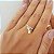 Anel com Pingente Menina Ouro 18k Zircônias - Imagem 4