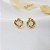 Brinco Roseta Bold Ouro 18k - Imagem 3