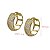 Brinco Argola Ouro 18k Zircônia - Imagem 3