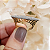 Anel Pavê Ouro 18k Moissanite - Imagem 2