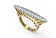 Anel Pavê Ouro 18k Diamante cultivado 20 Pts - Imagem 10