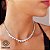 Choker Corações Prata 925 Zircônias - Imagem 1