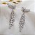 Brinco Ear Cuff Navetes Prata 925 Zircônias - Imagem 7