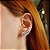 Brinco Ear Cuff Navetes Prata 925 Zircônias - Imagem 4