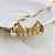 Brinco Meia Argola Ondas Bold Ouro 18k - Imagem 5
