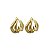 Brinco Meia Argola Ondas Bold Ouro 18k - Imagem 6