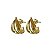 Brinco Meia Argola Ondas Bold Ouro 18k - Imagem 8