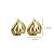 Brinco Meia Argola Ondas Bold Ouro 18k - Imagem 3