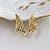 Brinco Argola Ondas Bold Ouro 18k - Imagem 6