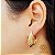 Brinco Argola Ondas Bold Ouro 18k - Imagem 1